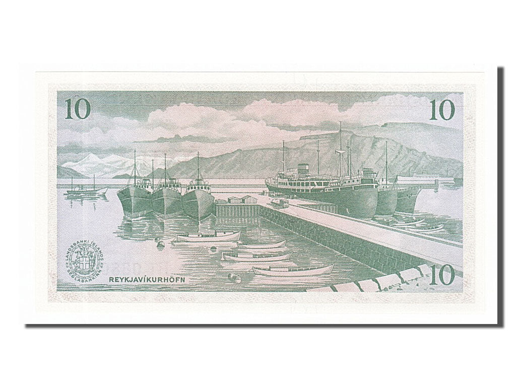 bancnota, 
  
  Islanda, 
  
  10 Kronur