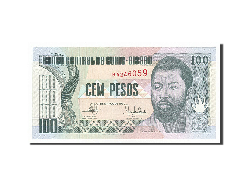 bancnota, 
  
  Guineea-Bissau, 
  
  100 de pesos