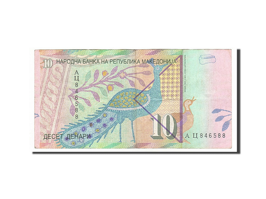 bancnota, 
  
  Macedonia, 
  
  10 denari