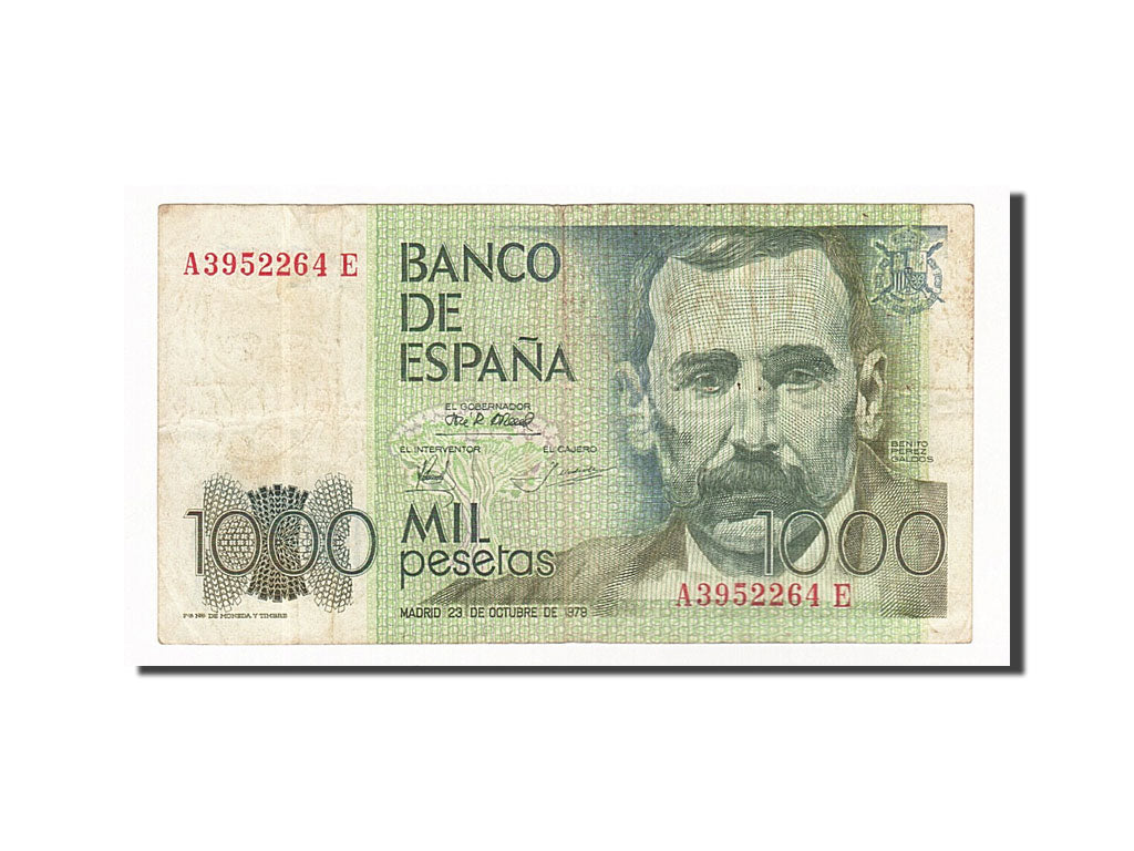 bancnota, 
  
  Spania, 
  
  1000 pesetas