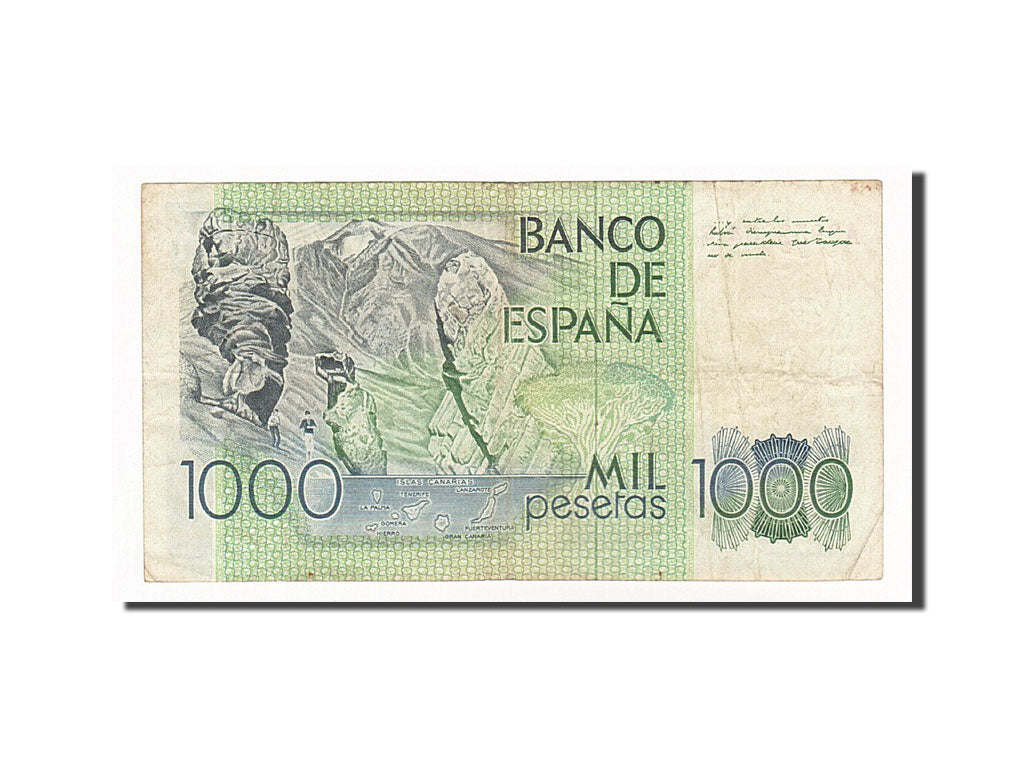 bancnota, 
  
  Spania, 
  
  1000 pesetas