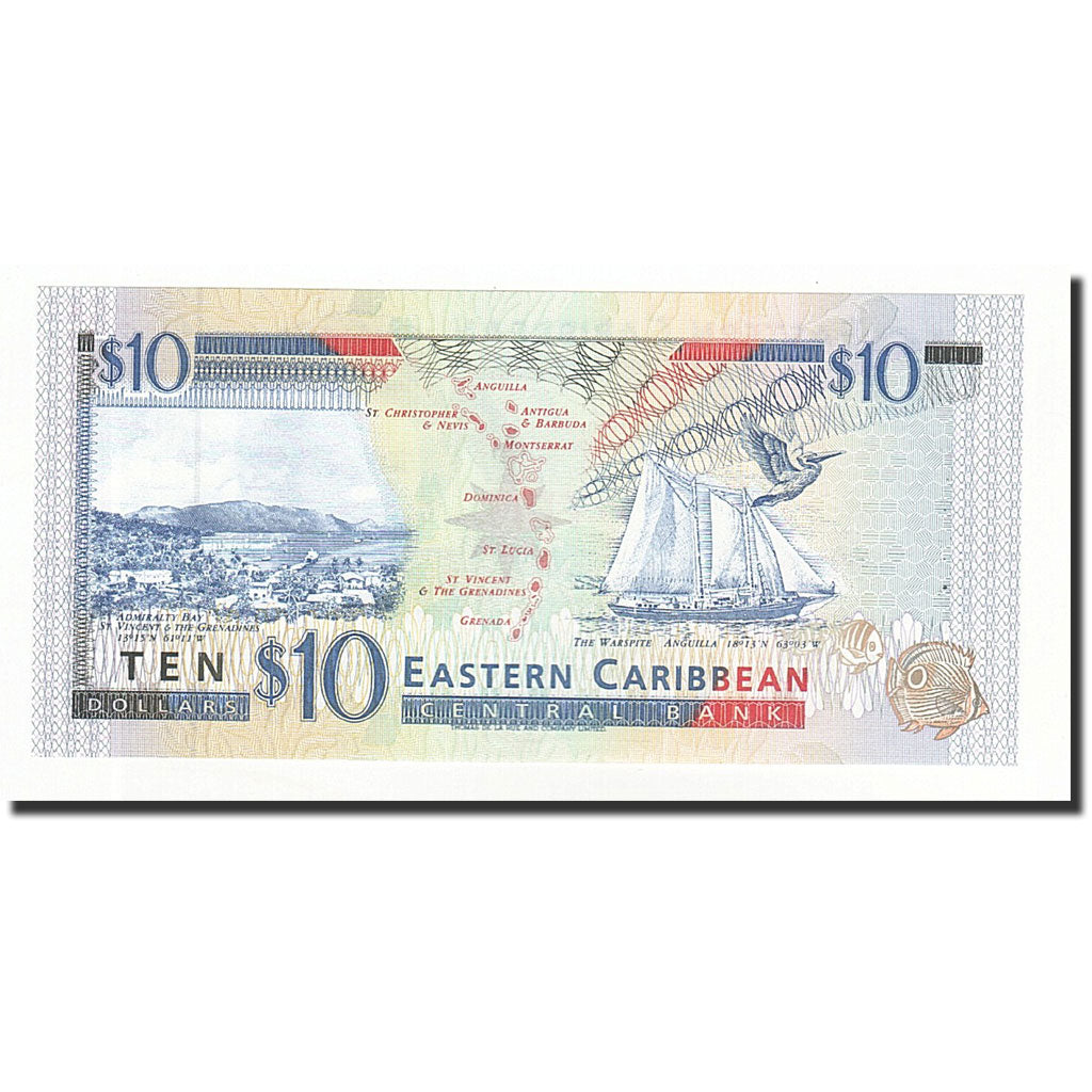 bancnota, 
  
  Statele din Caraibe de Est, 
  
  10 dolari