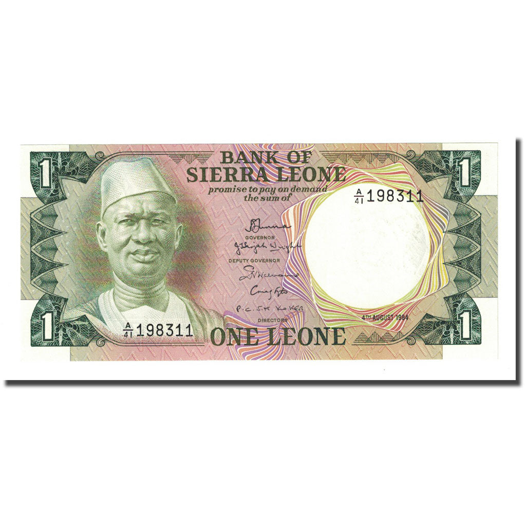 bancnota, 
  
  Sierra Leone, 
  
  1 Leone