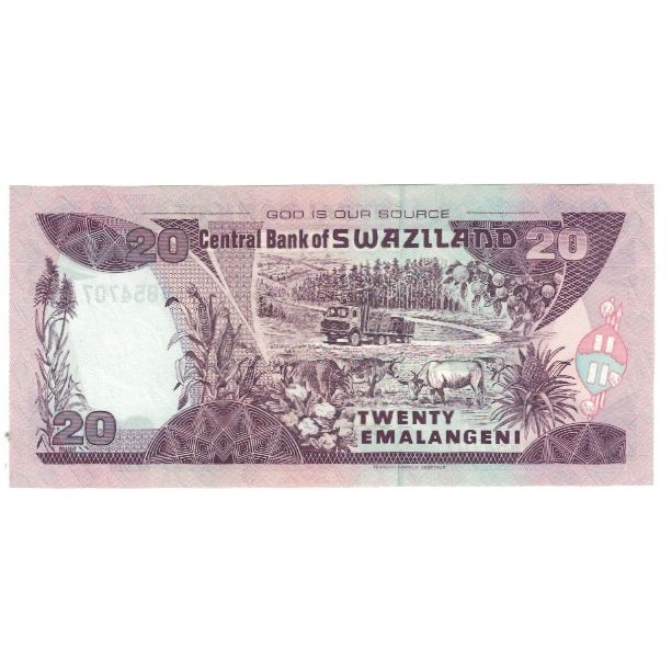 Swaziland, 
  
  20 Emalangeni, 
  
  2004-04-01