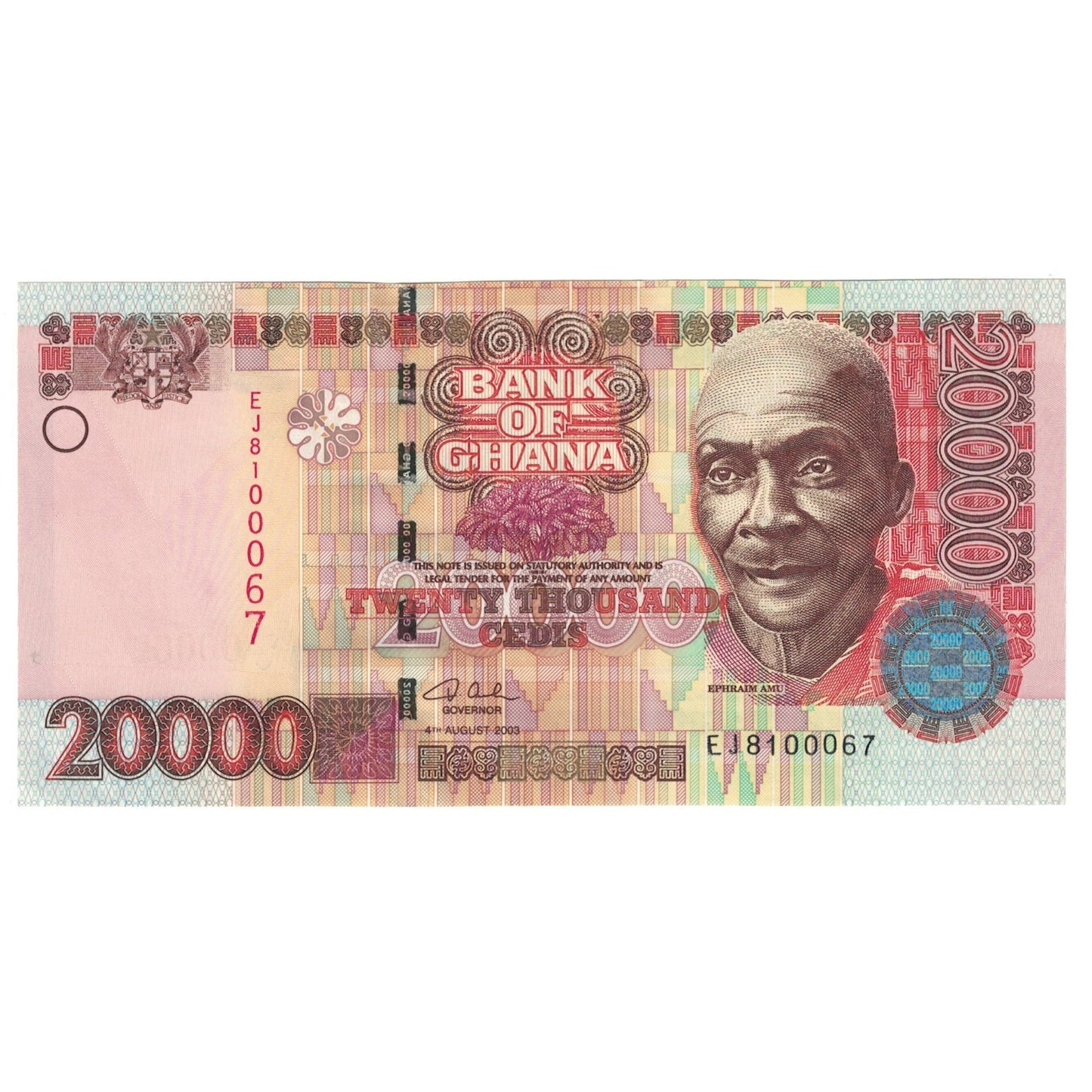 bancnota, 
  
  Ghana, 
  
  20