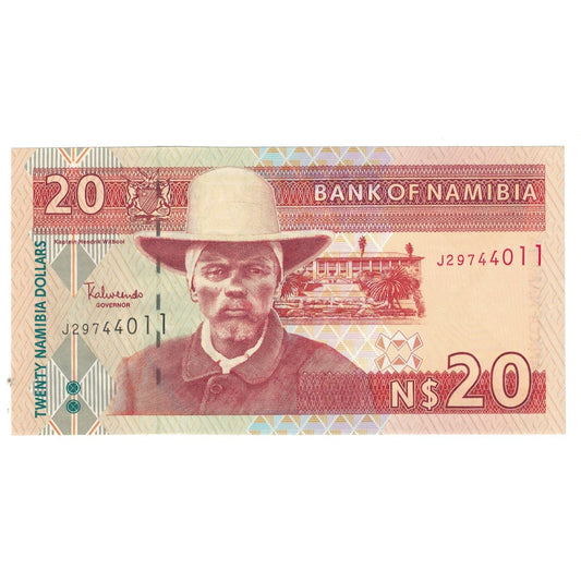 bancnota, 
  
  Namibia, 
  
  20 de dolari namibieni