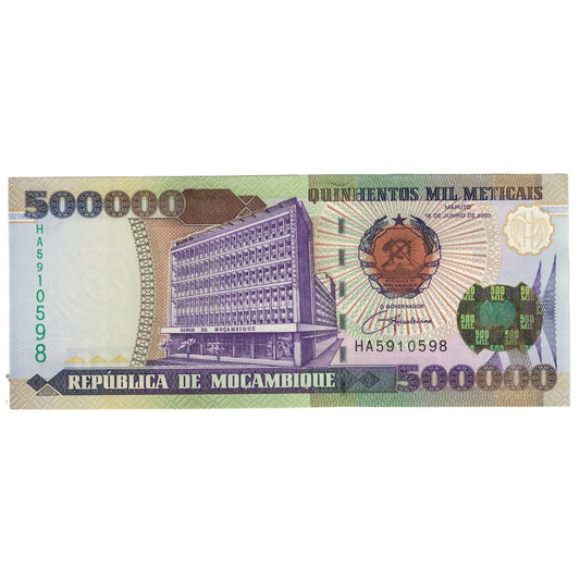 bancnota, 
  
  Mozambic, 
  
  500