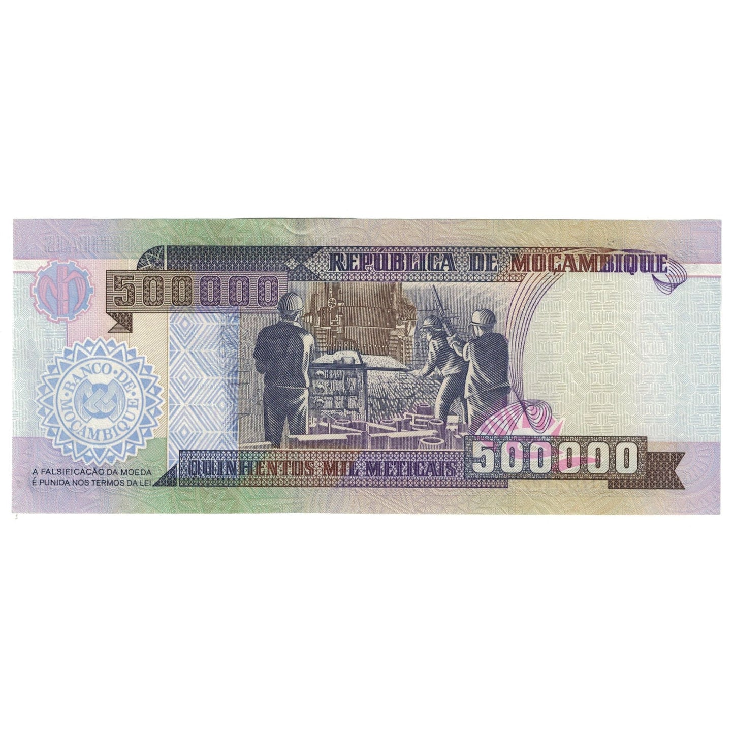 bancnota, 
  
  Mozambic, 
  
  500