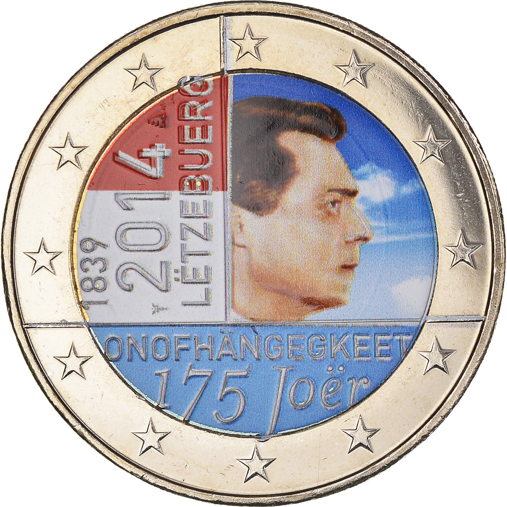 Luxemburg, 
  
  2 euro, 
  
  175ème anniversaire de l'indépendance