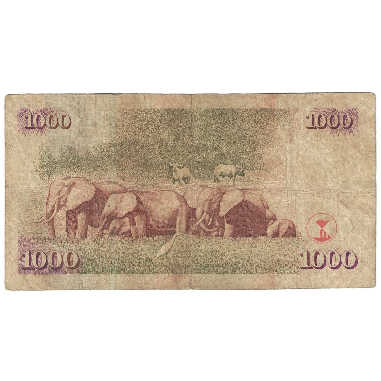 bancnota, 
  
  Kenya, 
  
  1000 de șilingi