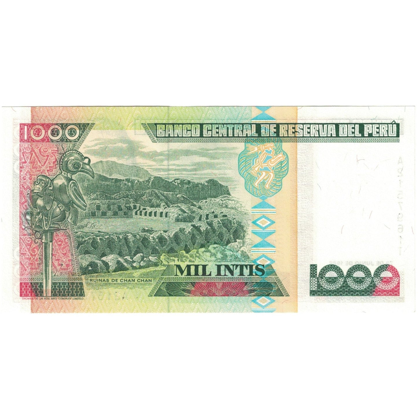 bancnota, 
  
  Peru, 
  
  1000 Intis