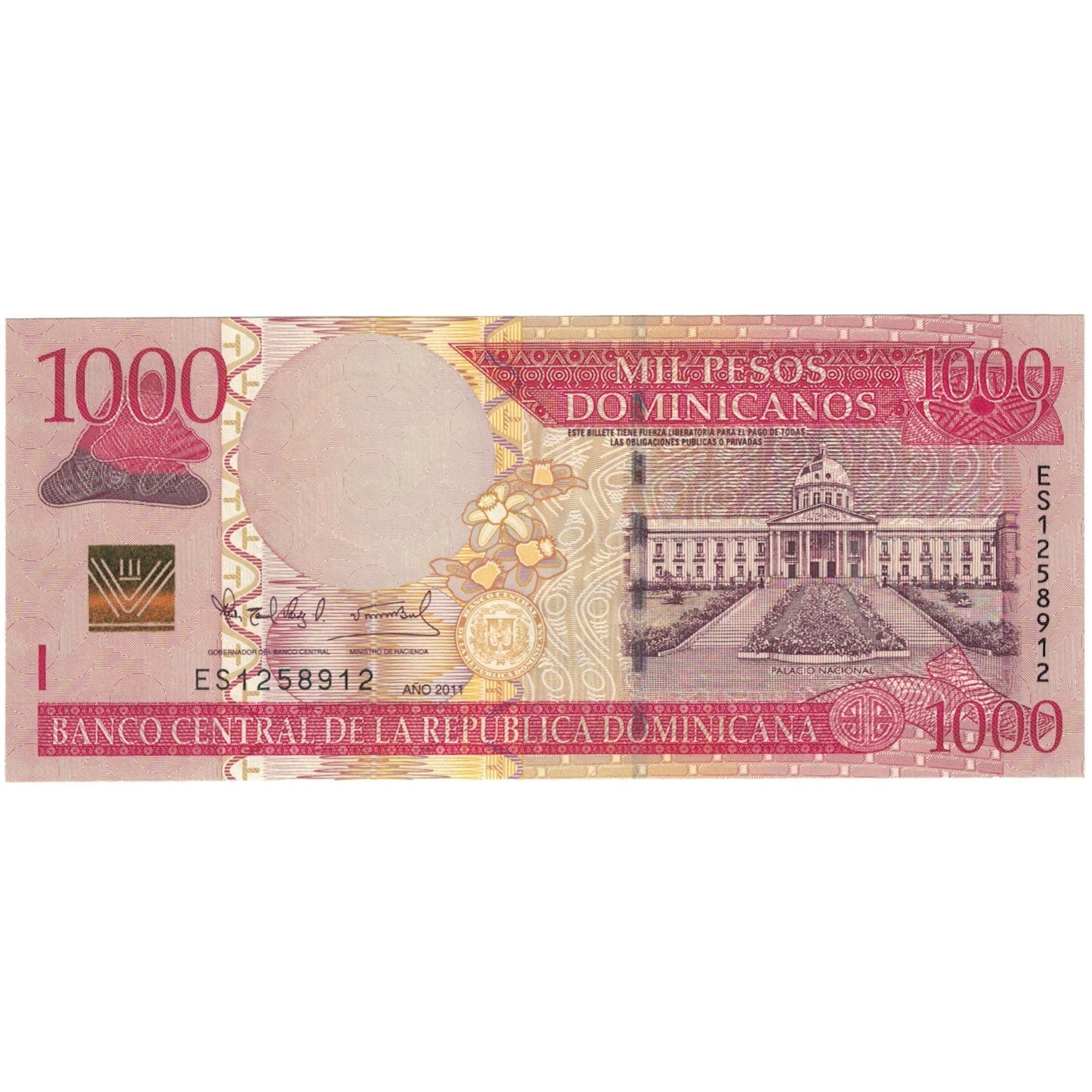 bancnota, 
  
  Republica Dominicană, 
  
  1000 de pesos dominicanos