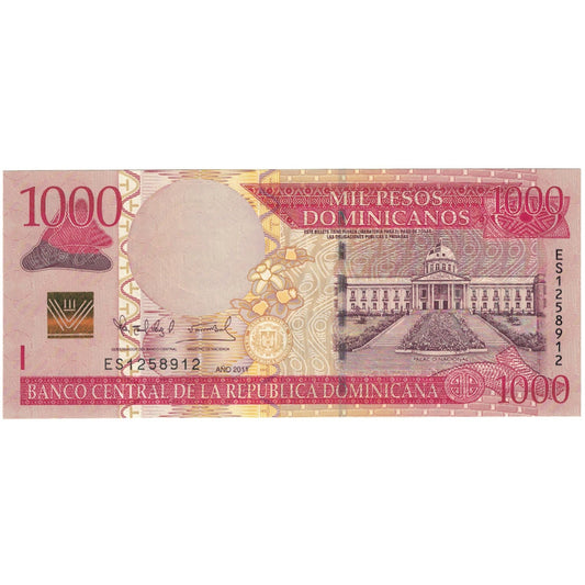 bancnota, 
  
  Republica Dominicană, 
  
  1000 de pesos dominicanos