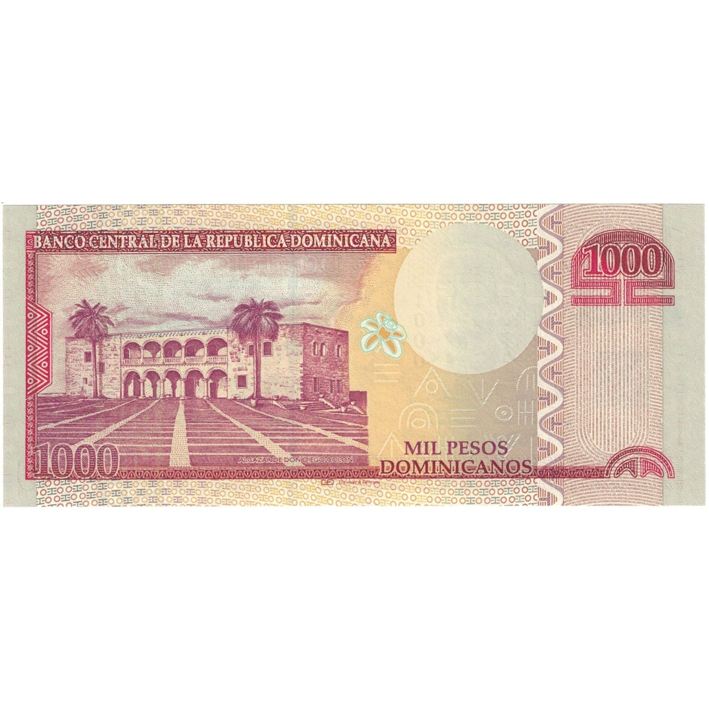 bancnota, 
  
  Republica Dominicană, 
  
  1000 de pesos dominicanos