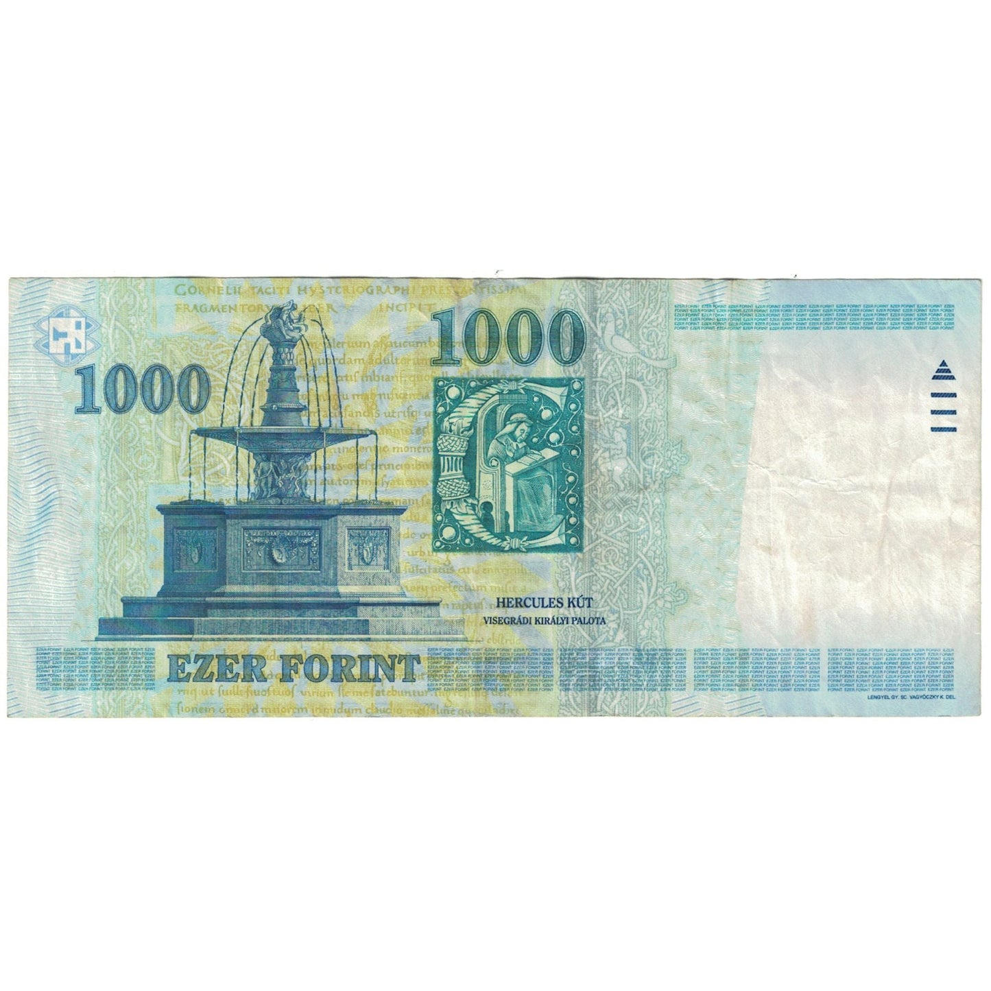 bancnota, 
  
  Ungaria, 
  
  1000 Forint