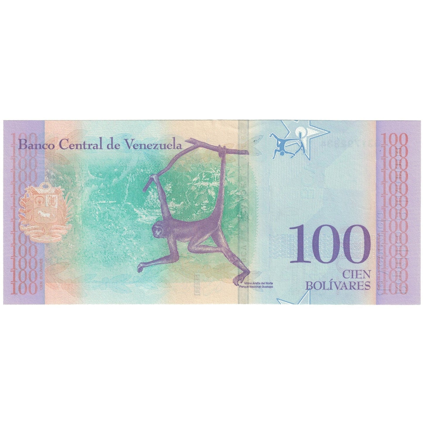 bancnota, 
  
  Venezuela, 
  
  100 bolivar