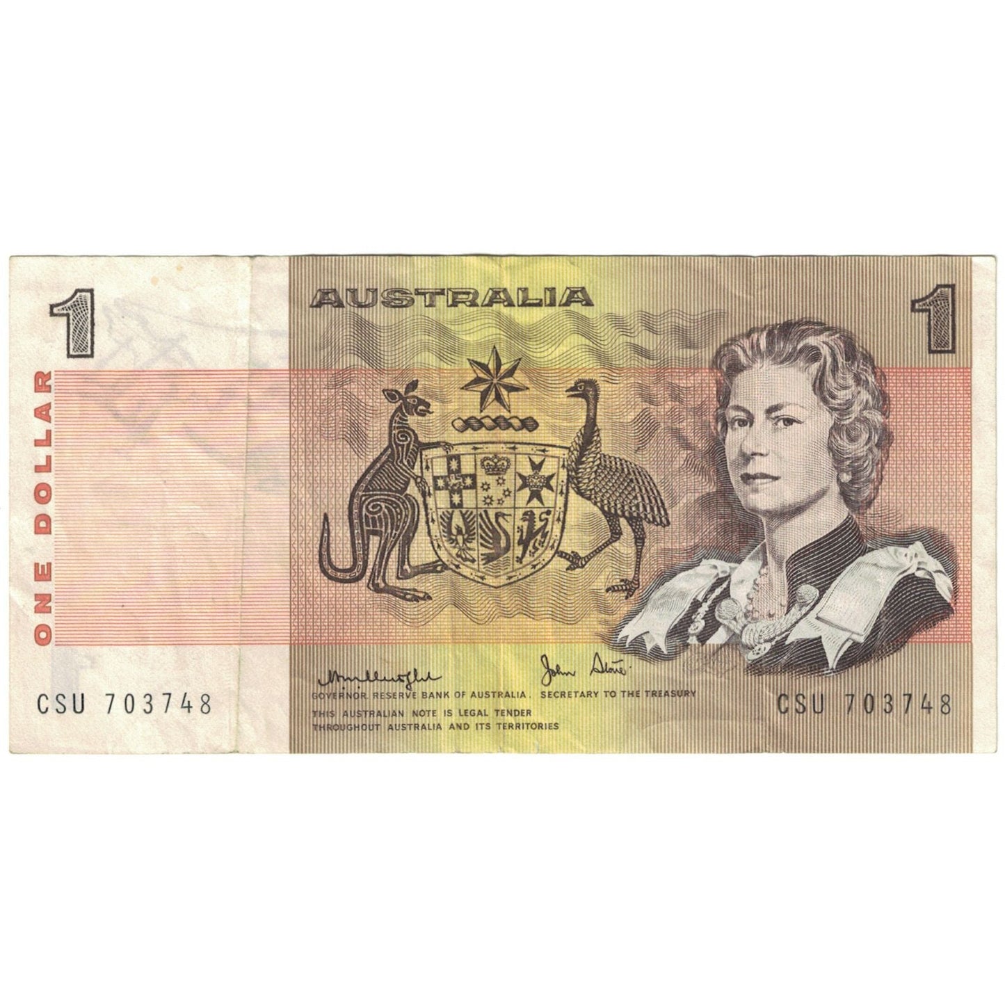 bancnota, 
  
  Australia, 
  
  1 dolar