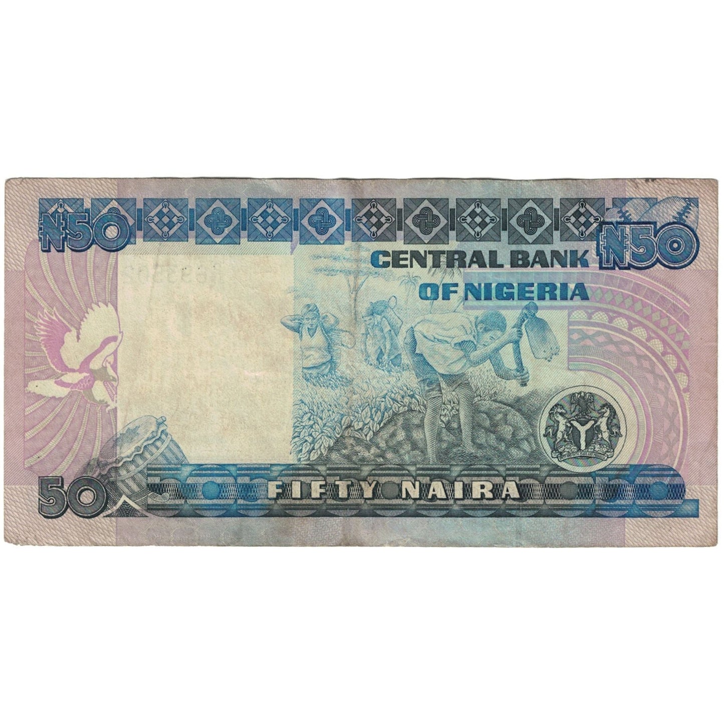 bancnota, 
  
  Nigeria, 
  
  50 Naira