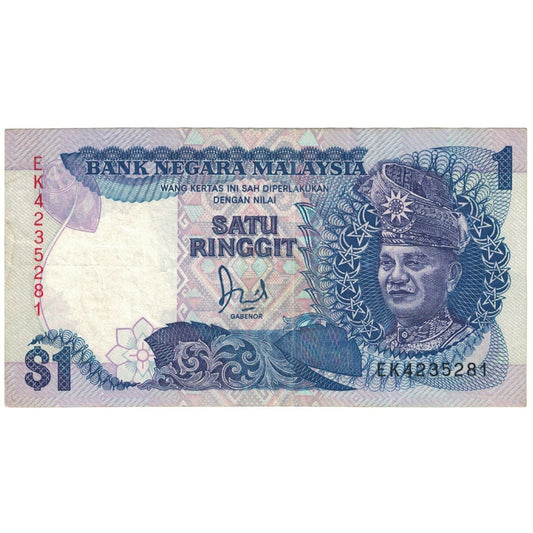 bancnota, 
  
  Malaezia, 
  
  1 Ringgit