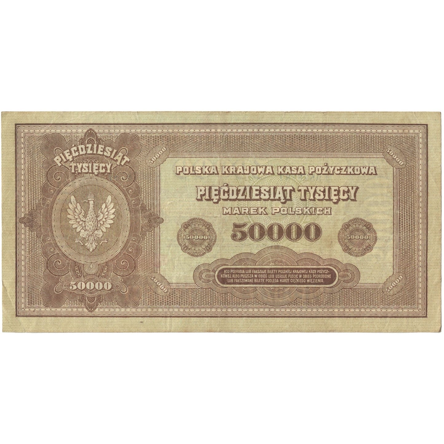 bancnota, 
  
  Polonia, 
  
  50