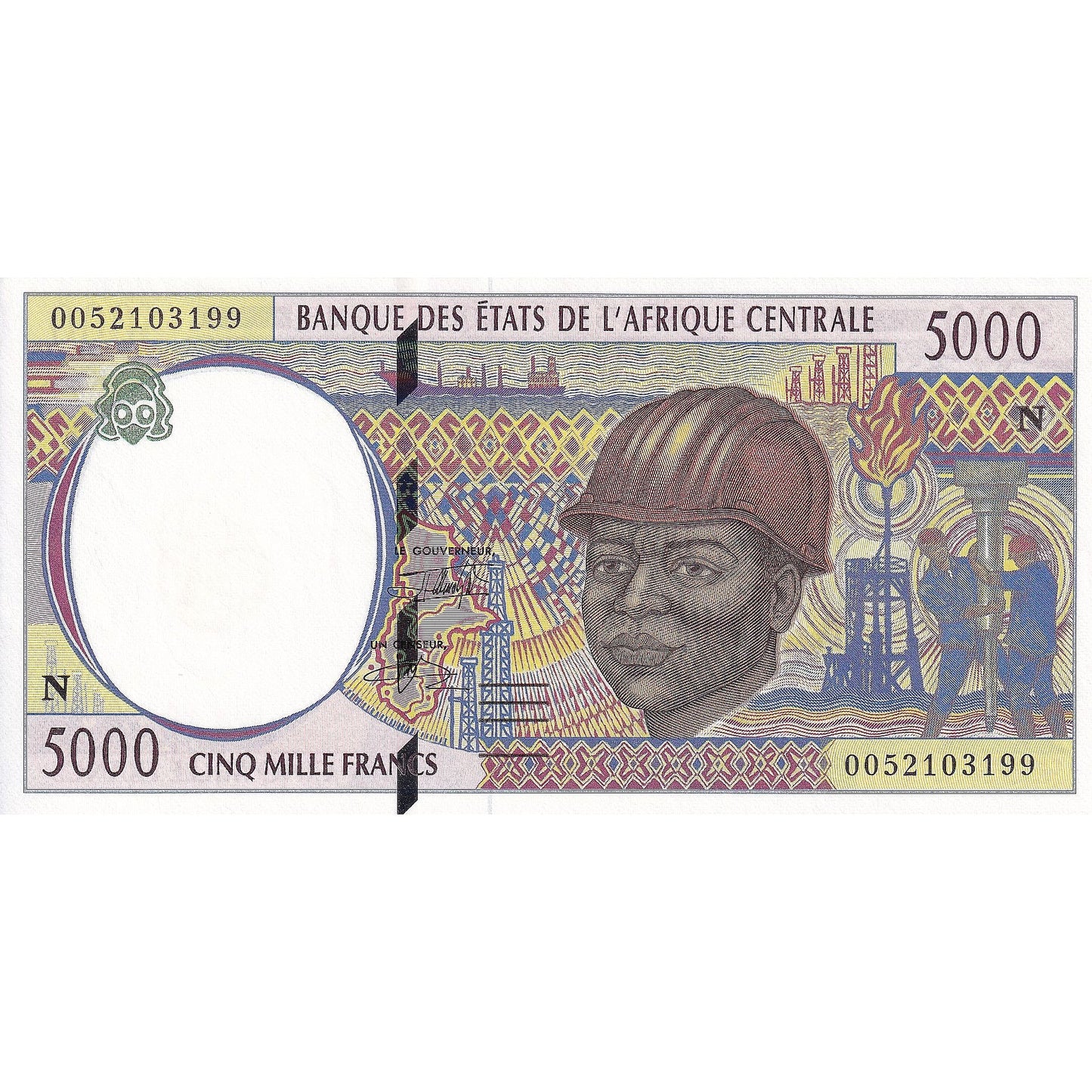 Statele Africii Centrale, 
  
  5000 de franci, 
  
  KM:609C