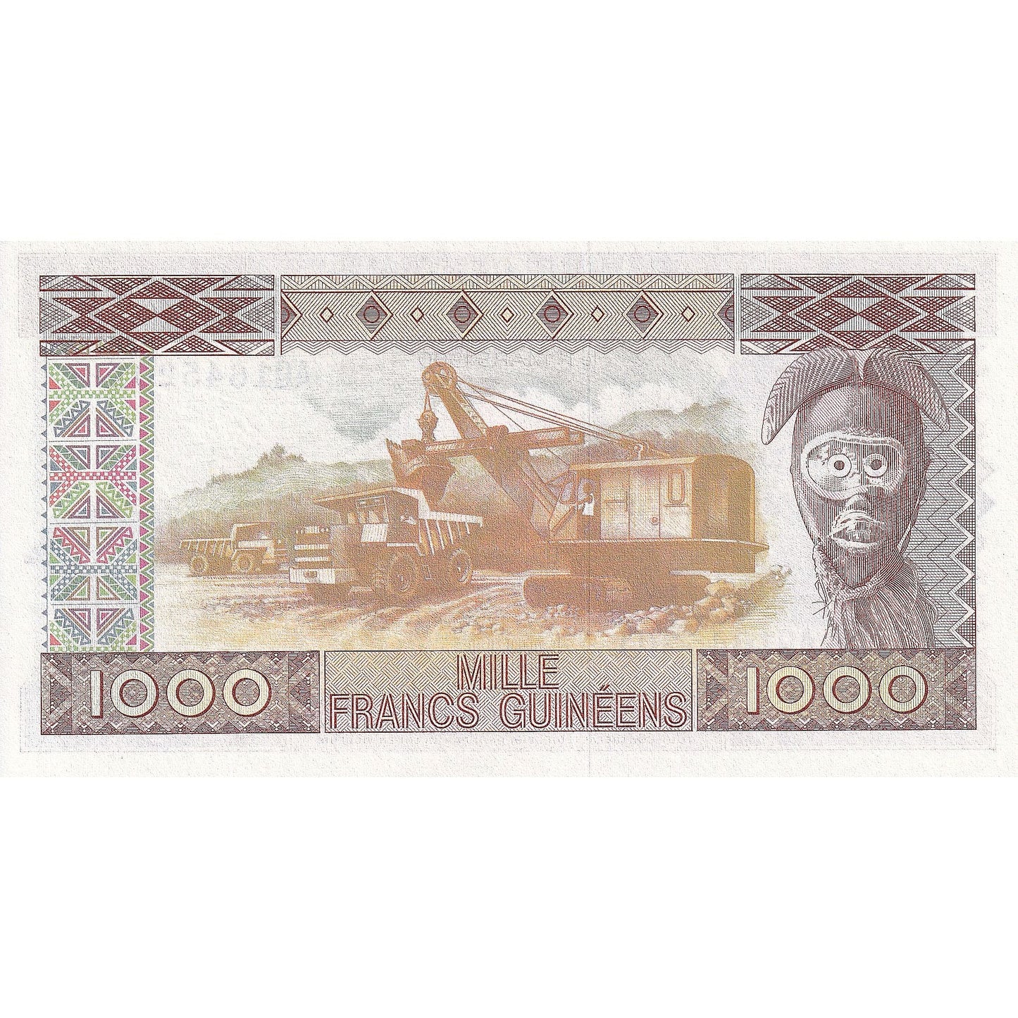 Guineea, 
  
  1000 de franci, 
  
  1960