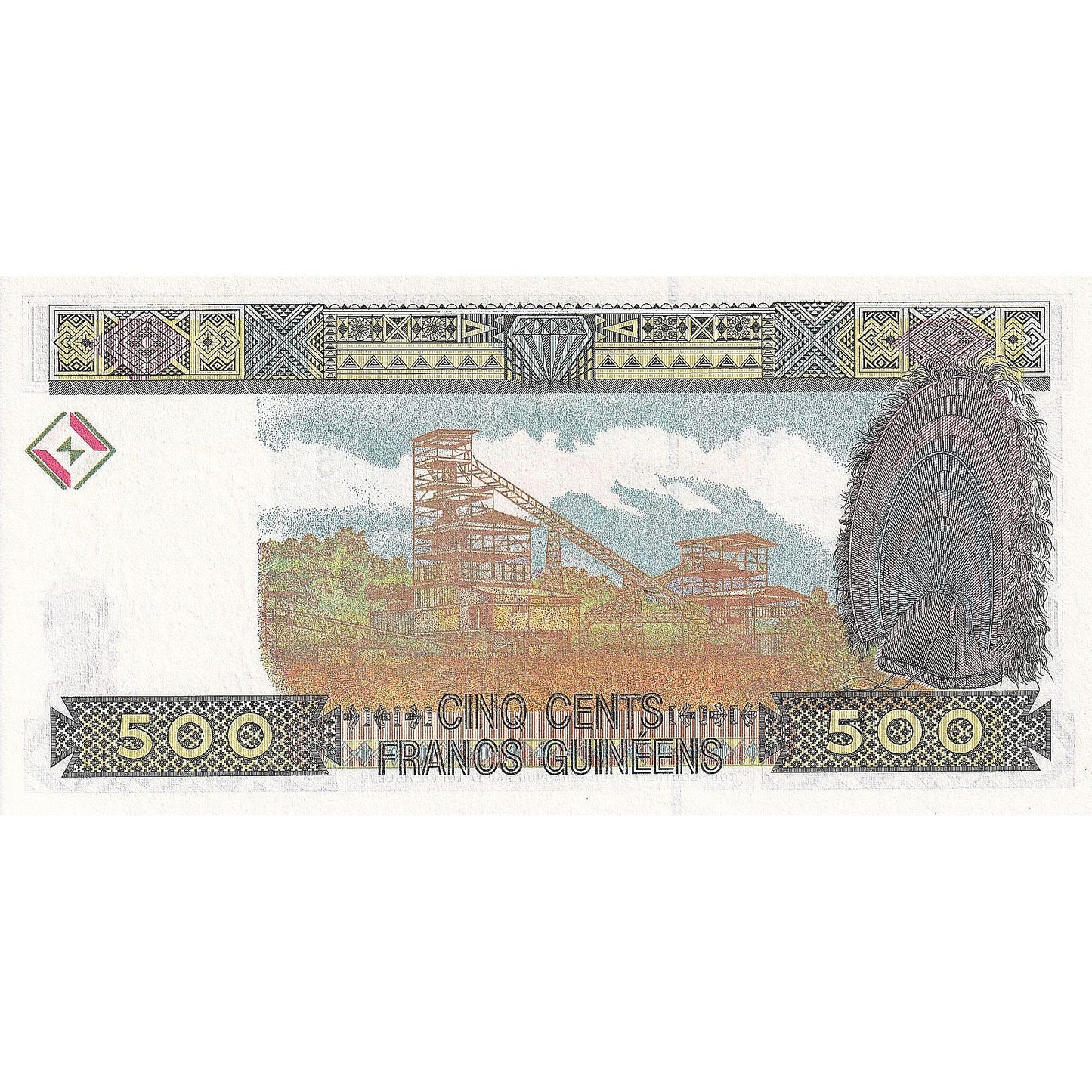 Guineea, 
  
  500 de franci, 
  
  1998