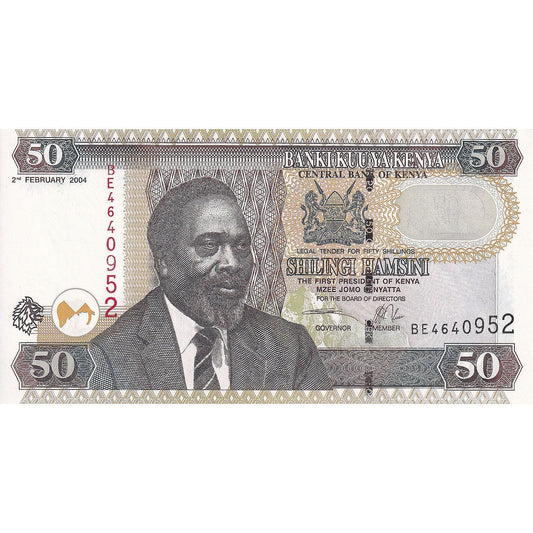 Kenya, 
  
  50 șilingi, 
  
  2004