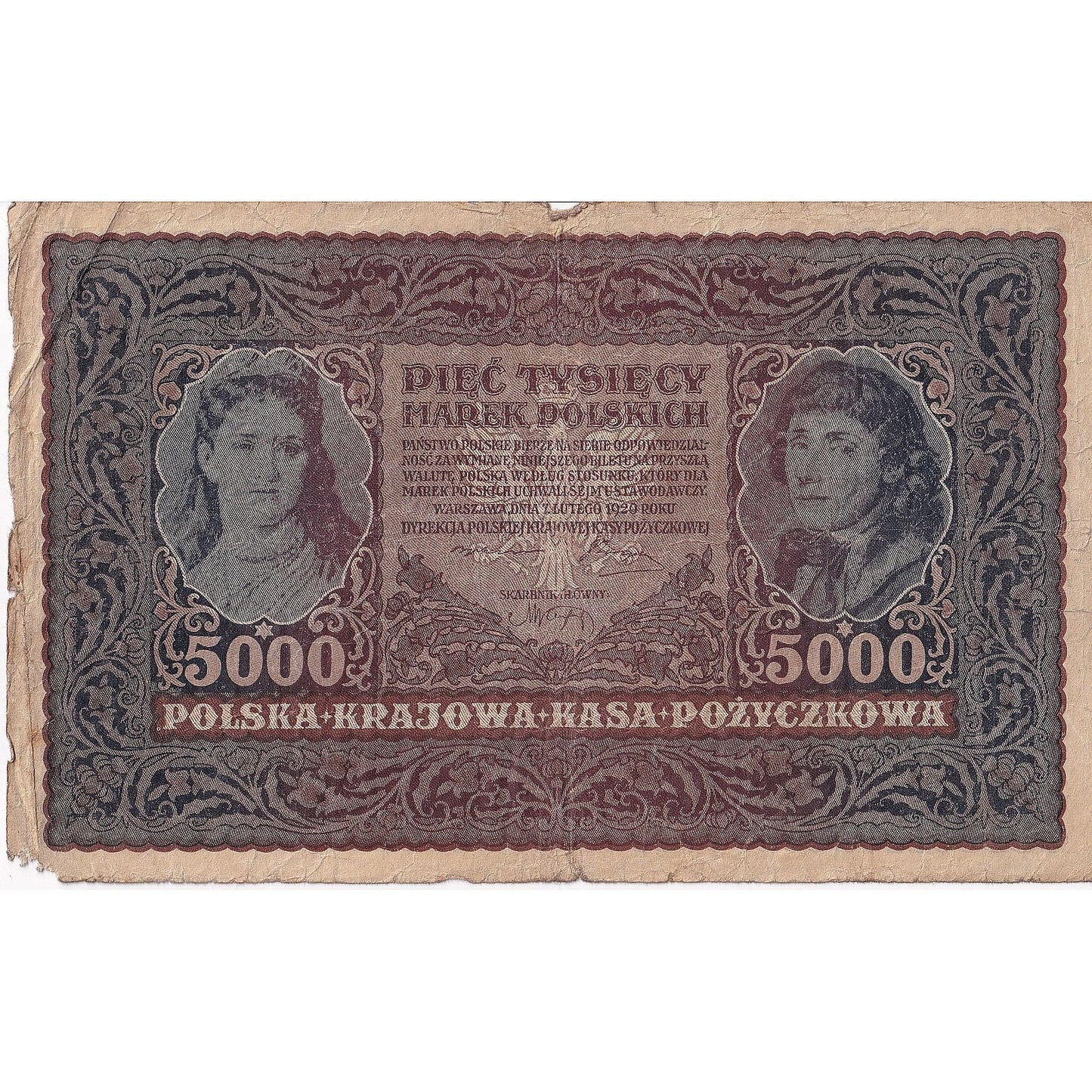 Polonia, 
  
  5000 Marek, 
  
  1920