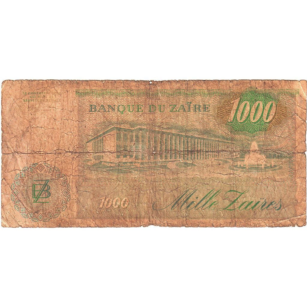 Zair, 
  
  1000 Zaïres, 
  
  1985