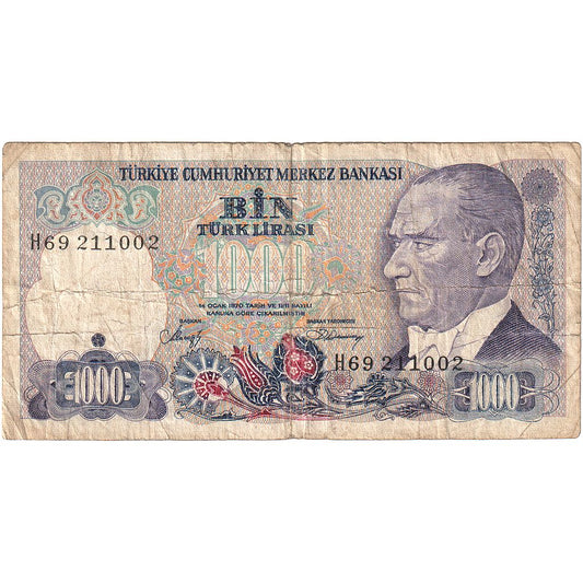 Curcan, 
  
  1000 de lire, 
  
  KM:196