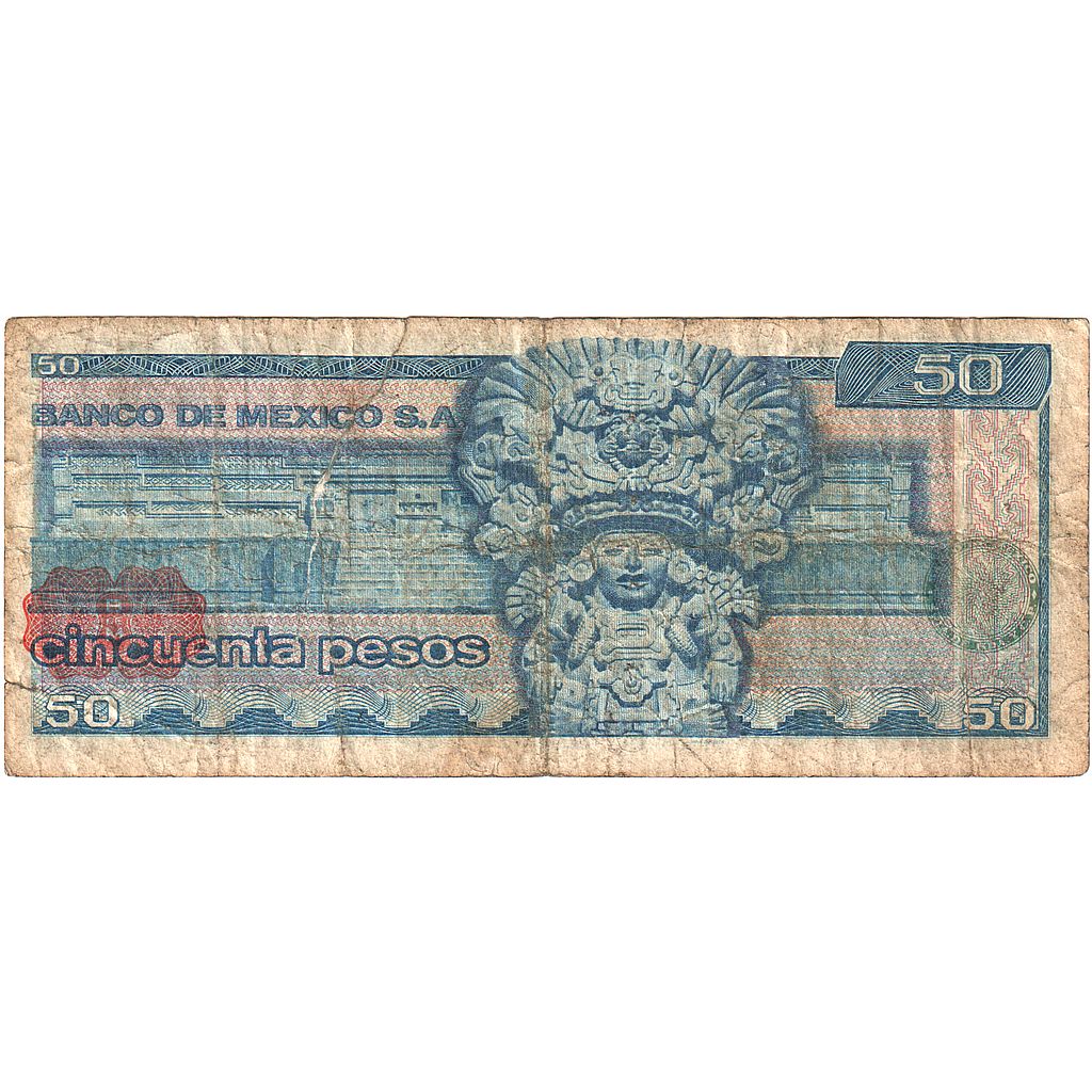 Mexic, 
  
  50 de pesos, 
  
  18-07-1973