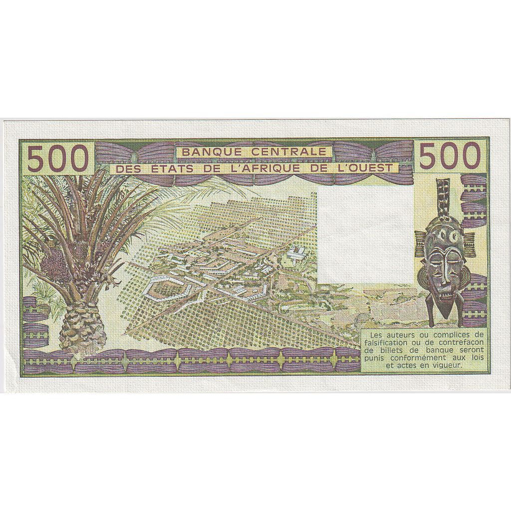 Statele Africii de Vest, 
  
  500 de franci, 
  
  1986