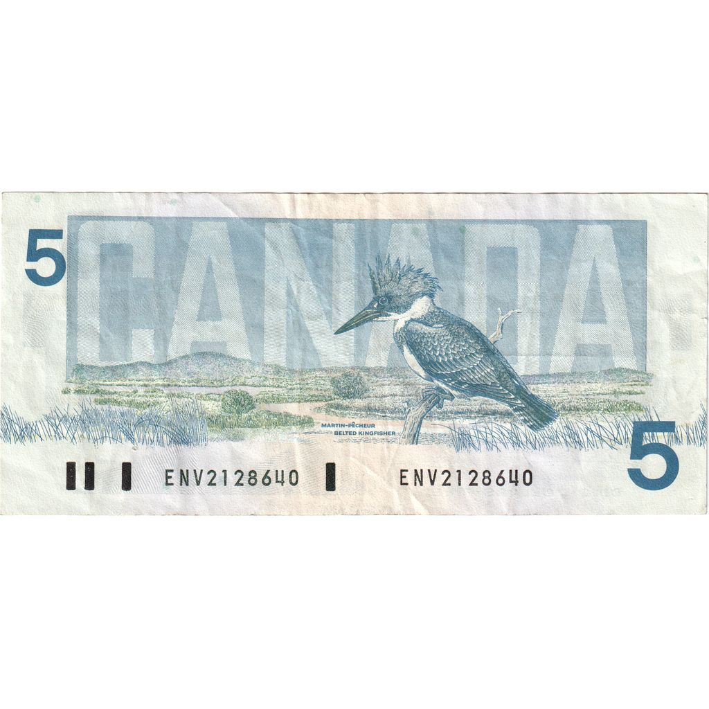 Canada, 
  
  5 dolari, 
  
  1986