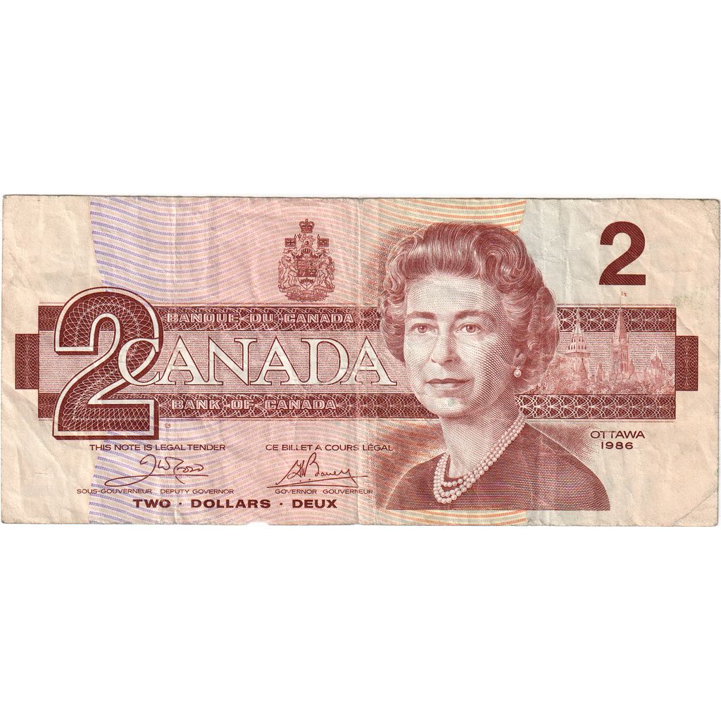 Canada, 
  
  2 dolari, 
  
  1986