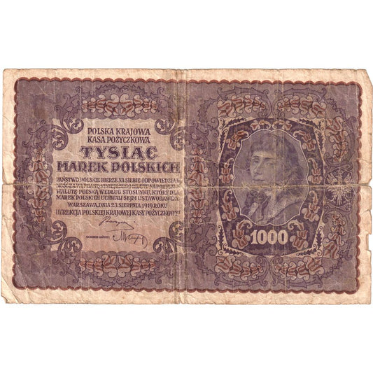 Polonia, 
  
  1000 Marek, 
  
  1919-08-23