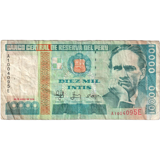 Peru, 
  
  10, 
  
  000 Intis