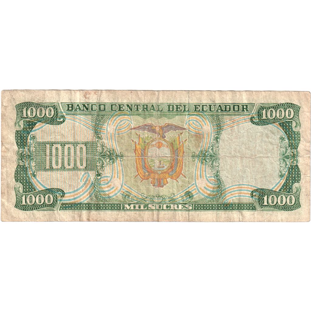 Ecuador, 
  
  1000 de sucre, 
  
  29-09-1986