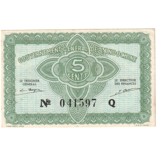 INDO-CHINA FRANCEZĂ, 
  
  5 cenți, 
  
  AU(55-58)