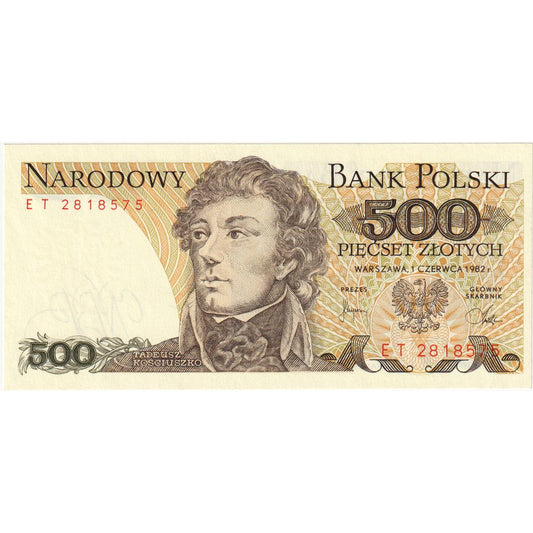 Polonia, 
  
  500 de zlotici, 
  
  1982-06-01