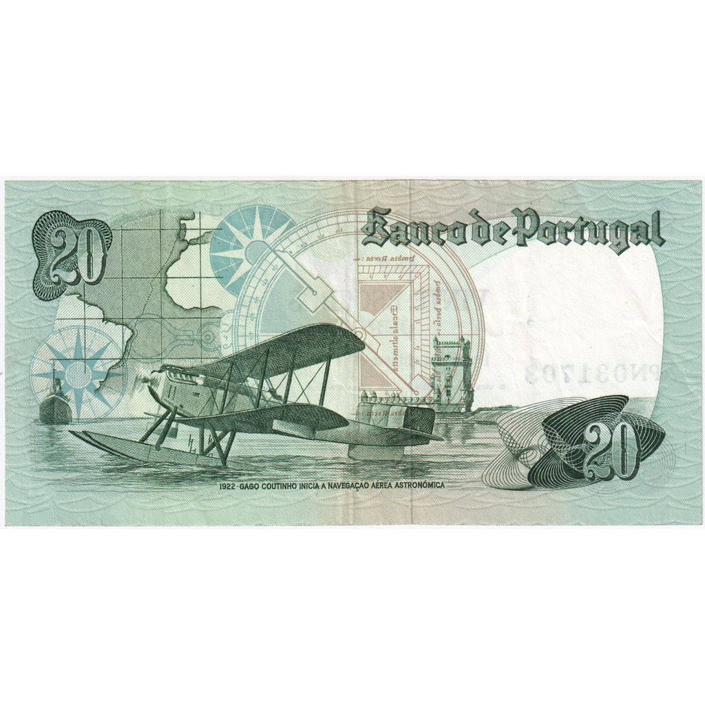 Portugalia, 
  
  20 escudo, 
  
  13-09-1978