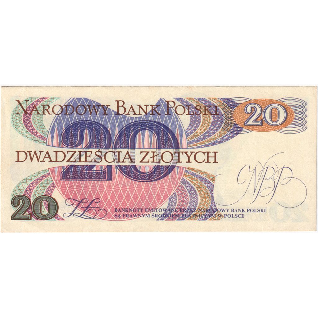 Polonia, 
  
  20 zlotici, 
  
  1982-06-01