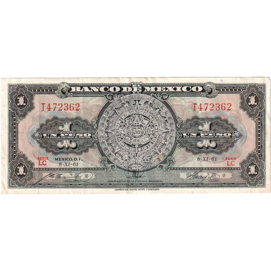 Mexic, 
  
  1 peso, 
  
  1969-08-27