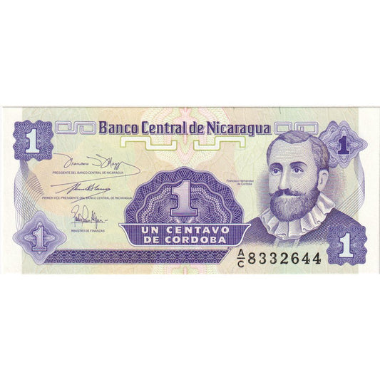 Nicaragua, 
  
  1 Centavo, 
  
  UNC(65-70)