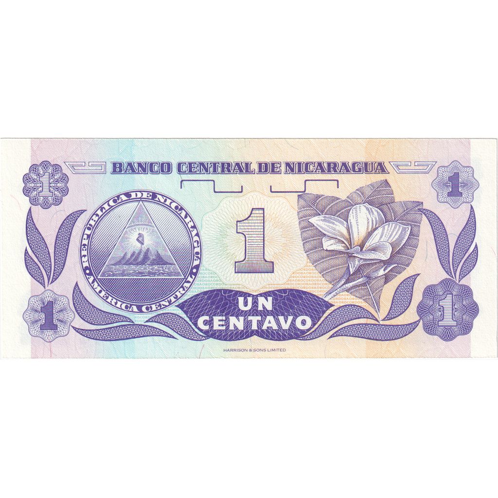 Nicaragua, 
  
  1 Centavo, 
  
  UNC(65-70)