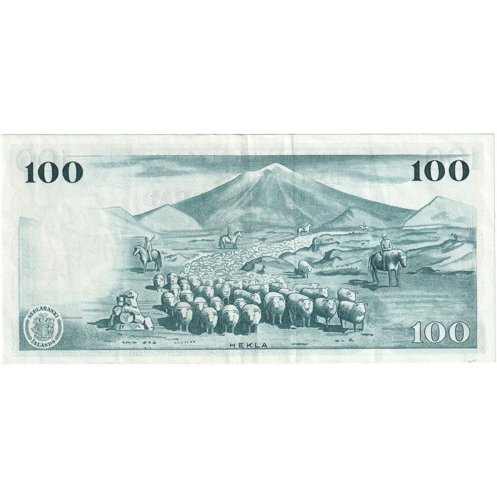 Islanda, 
  
  100 de coroane, 
  
  1961-03-29