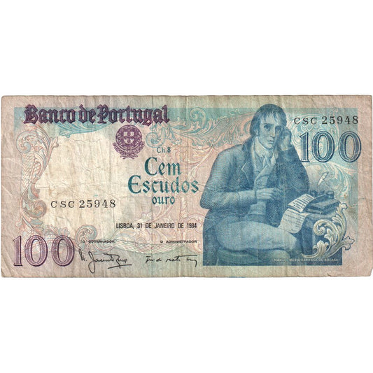 Portugalia, 
  
  100 de escudo, 
  
  31-01-1984