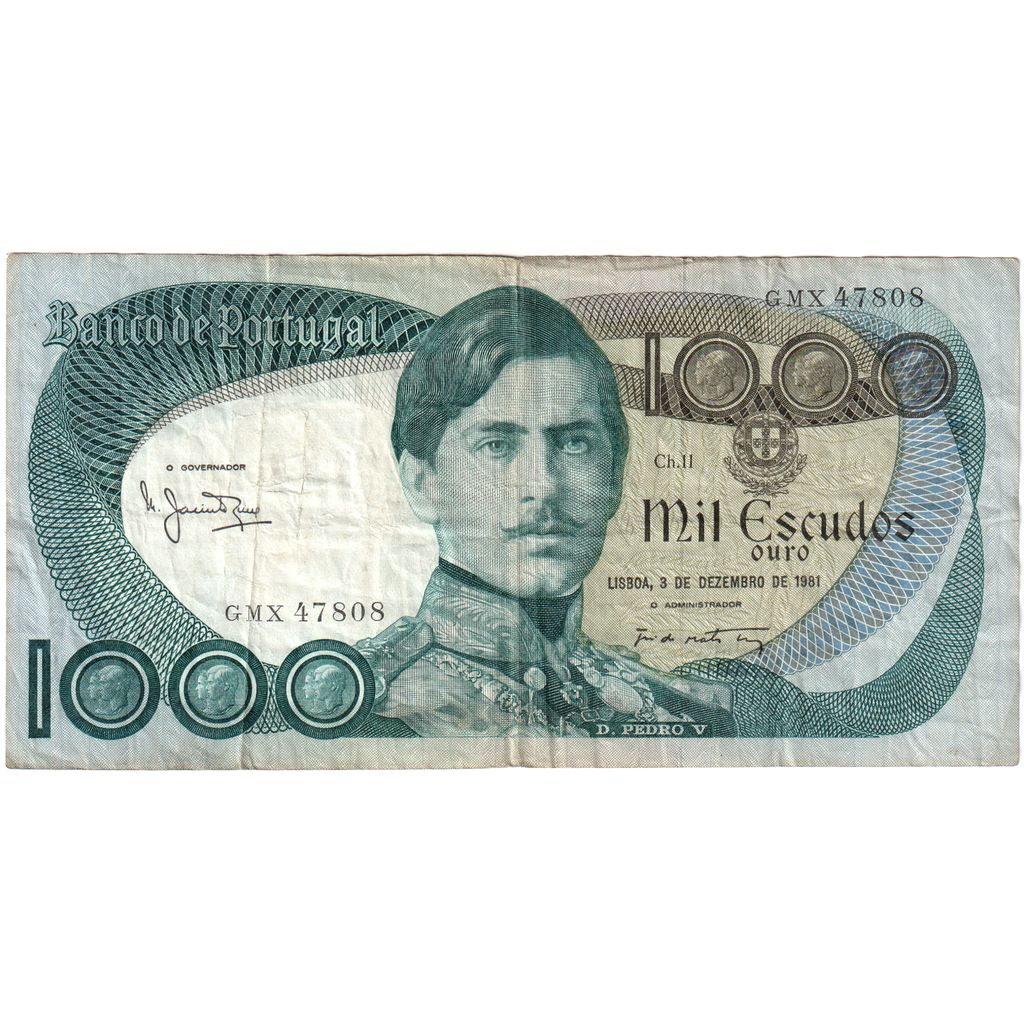 Portugalia, 
  
  1000 de escudo, 
  
  1981-12-03