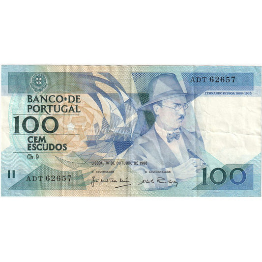 Portugalia, 
  
  100 de escudo, 
  
  1988-11-24