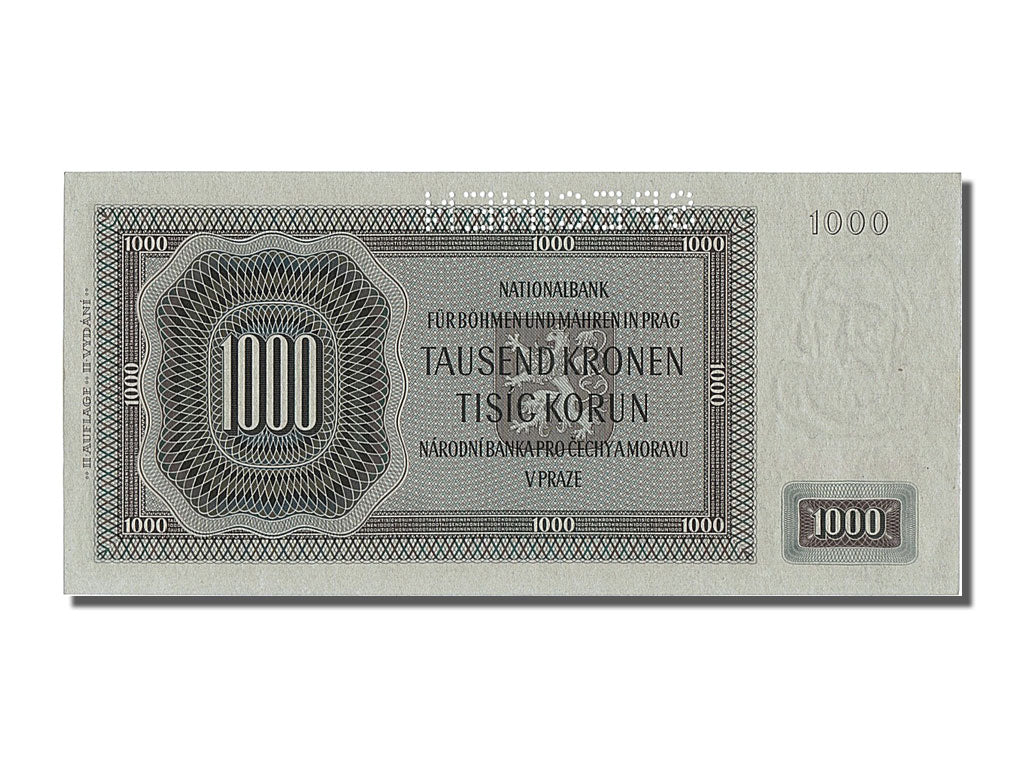 bancnota, 
  
  Cehoslovacia, 
  
  1000 de coroane